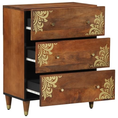 Sideboard 60x33x75 cm Massivt Mangoträ