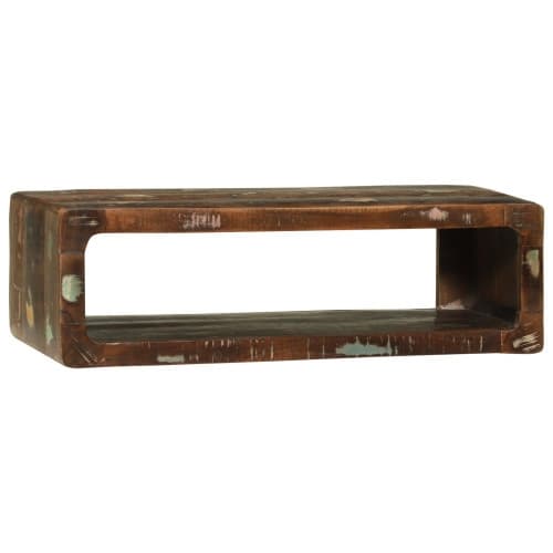 TV-skåp Flerfärgad 80x30x25 cm Massivt trä Återvunnet