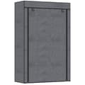 Miniatyrbild 1 av 10: Rootz Fabric Cabinet - Lagringslösning - Arrangör - Dammskydd - 103x43x162.5cm - 6 hyllor och klädskena - Grå