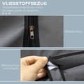 Miniatyrbillede 5 af 10: Rootz Fabric Garderobe Skab - Opbevaringsløsning - Arrangør - Støvbeskyttelse - 125 cm x 43 cm x 162,5 cm