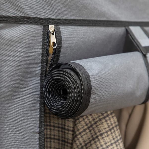 Rootz Fabric Garderobe Skab - Opbevaringsløsning - Arrangør - Støvbeskyttelse - 125 cm x 43 cm x 162,5 cm