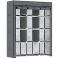 Miniatyrbillede 10 af 10: Rootz Fabric Garderobe Skab - Opbevaringsløsning - Arrangør - Støvbeskyttelse - 125 cm x 43 cm x 162,5 cm