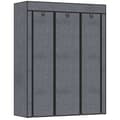 Miniatyrbillede 1 af 10: Rootz Fabric Garderobe Skab - Opbevaringsløsning - Arrangør - Støvbeskyttelse - 125 cm x 43 cm x 162,5 cm