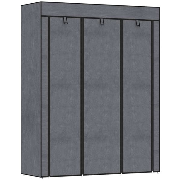 Rootz Fabric Garderobe Skab - Opbevaringsløsning - Arrangør - Støvbeskyttelse - 125 cm x 43 cm x 162,5 cm