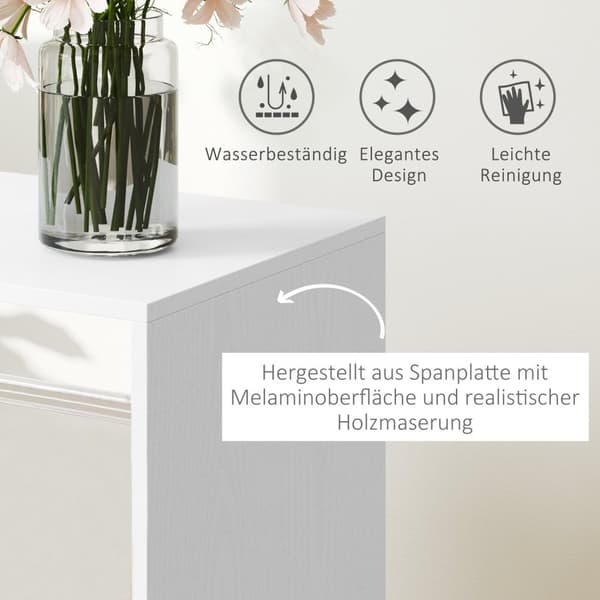 Rootz Mobile Garderobe - Tøjopbevaringsarrangør - Hvid skab - Nem mobilitet - 60 cm x 40 cm x 127 cm