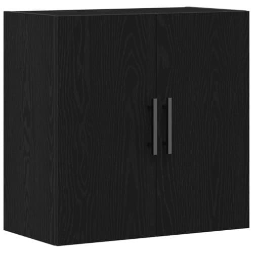 Väggskåp Svart Ek 60x31x60 cm Konstruerat trä