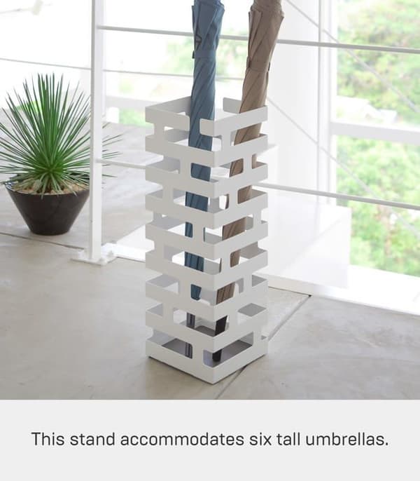 Garderob - Yamazaki entrémöbel - 2362 - White Steel Paraply Stand One Size