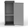 Miniatyrbild 4 av 4: Adventa Armoire i PVC- och PP-harts, 1 Dörr, 1 Hylla, modulärt system, Grå och Svart, Liten, 4 enheter