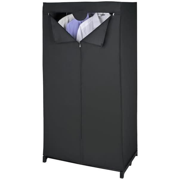 WENKO Tyggarderob, tyggarderob, Deep Black, 75x150x50 cm