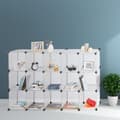 Miniatyrbild 6 av 6: Kuberhylla - Relaxdays - Vit - 15 modulära fack - Plast - Nutida design