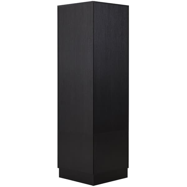 Garderobset med klädhängare – modern hallmöbel med 4 svarta krokar – 53x53x180 cm