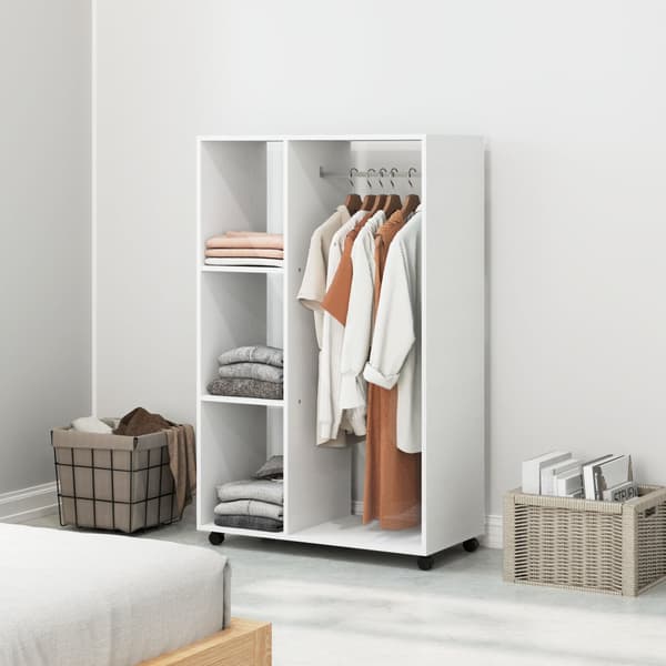 Mobila Garderob, 80x40x128 cm, Vit