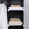 Miniatyrbillede 9 af 9: Gør-det-selv Garderobe, DIY-Würfelregal, 111x47x183 cm, Sort
