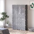 Miniatyrbillede 2 af 9: Gør-det-selv Garderobe, DIY-Würfelregal, 111x47x183 cm, Sort