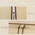 Miniatyrbillede 5 af 9: Stof Garderobe, 125x43x162.5 cm, Beige