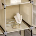 Miniatyrbillede 8 af 9: Stof Garderobe, 125x43x162.5 cm, Beige