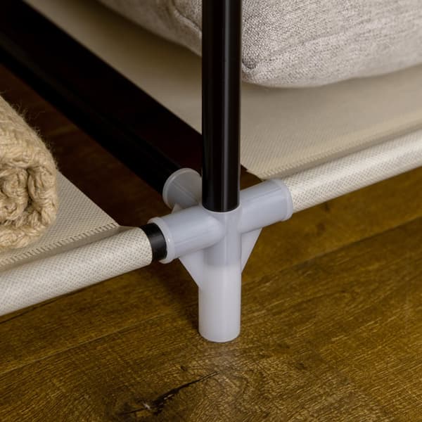 Stof Garderobe, 125x43x162.5 cm, Beige