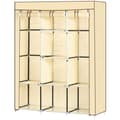 Miniatyrbillede 1 af 9: Stof Garderobe, 125x43x162.5 cm, Beige