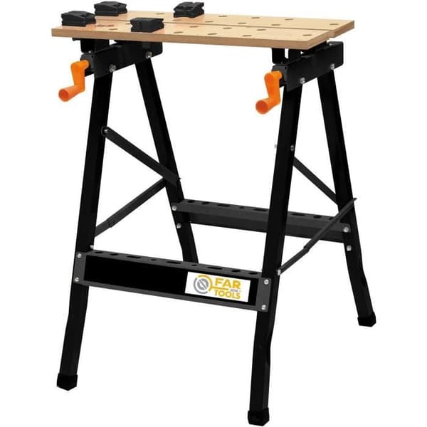 FARTOOLS ONE säädettävä taittuva puu- ja metallityöpöytä - WB 100 - kapasiteetti 100 kg - korkeus 83 cm