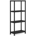 Miniatyrbillede 1 af 4: KETER modulær reol - Sort - 60 x 30 x 135 cm - 4 fugtbestandige hylder