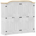 Miniatyrbild 2 av 2: Garderob Corona vit 194x52x186 cm massiv furu