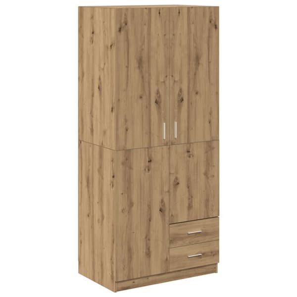 Garderob ek 80x52x180 cm konstruerat trä