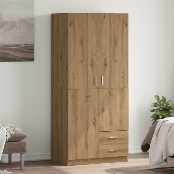 Garderob ek 80x52x180 cm konstruerat trä