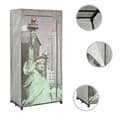 Miniatyrbild 2 av 2: Garderob New York 75x45x160 cm tyg