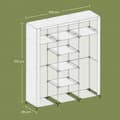 Miniatyrbillede 5 af 5: Garderobe - Stof - 175 x 150 cm - Sort