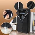 Miniatyrbillede 4 af 5: Garderobe - Stof - 160 x 75 cm - Sort