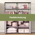Miniatyrbillede 3 af 5: Garderobe - med frakkeholder - 2 stænger - opbevaringsplads