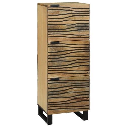Highboard - 40x33,5x110 cm av massivt mangoträ