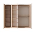 Miniatyrbild 5 av 5: FURNLUX GARDEROB DAST BEIGE & SVART 223CM