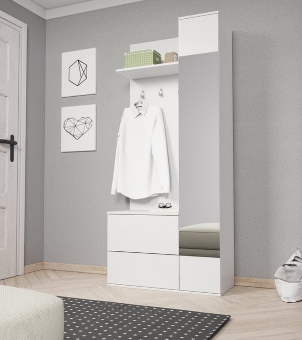 FURNLUX ETEISEN KAAPPI VIHREÄ VALKOINEN 90CM