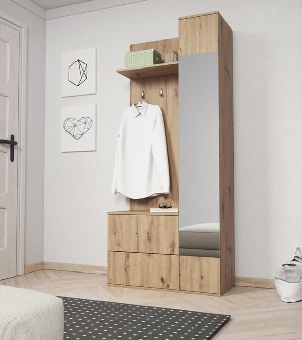 FURNLUX ETEISEN KAAPPI VIHREÄ TAMMI 90CM