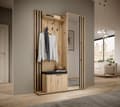 Miniatyrbillede 2 af 3: FURNLUX ENTRE SKAB NELLY EG & SORT 131CM