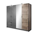 Pikkukuva 1 / 8: FURNLUX VAATEKAAPPI ARDEN MUSTA 220CM