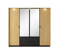 Pikkukuva 3 / 7: FURNLUX VAATEKAAPPI BALTIC BLACK 224CM