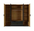 Pikkukuva 4 / 7: FURNLUX VAATEKAAPPI BALTIC BLACK 224CM