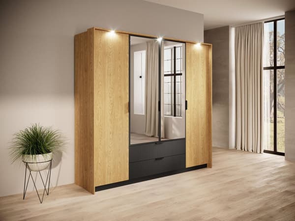 FURNLUX VAATEKAAPPI BALTIC BLACK 224CM