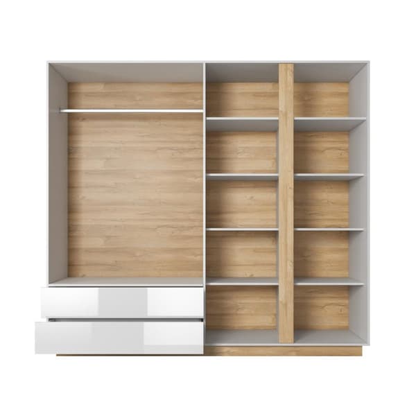 FURNLUX VAATEKAAPPI ARCADE VALKOINEN 220CM