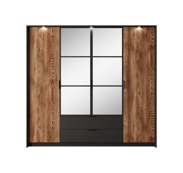 FURNLUX VAATEKAAPPI MILTON RUSKEA & MUSTA 224CM