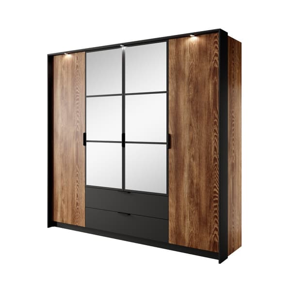FURNLUX VAATEKAAPPI MILTON RUSKEA & MUSTA 224CM
