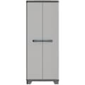 Miniatyrbillede 1 af 3: KETER LINEAR højskab - Sort / Grå - 68 x 39 x 173 cm - 3 justerbare hylder - Låsbar