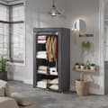 Miniatyrbillede 2 af 5: Rootz Fabric Garderobe - Tøjopbevaring - Rumarrangør - Maksimerer plads - 88 cm x 170 cm x 45 cm