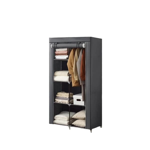 Rootz Fabric Garderobe - Tøjopbevaring - Rumarrangør - Maksimerer plads - 88 cm x 170 cm x 45 cm