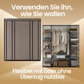 Miniatyrbild 3 av 6: Rootz Garderob Fabric Cabinet - Lagringsenhet - Klädarrangör - Hållbar fleece -beläggning - 45x150x175cm
