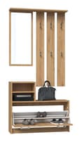 Miniatyrbillede 2 af 5: GARDEROBE VERA BØJLE SPEJL + SKOSKAB EG ARTISAN