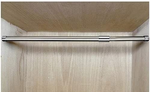Teleskopisk metal bruseforhængsstang 32-52 cm + gratis