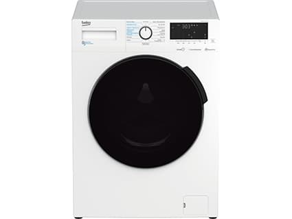 Beko WDW85141Steam1 - Vaskemaskin/tørker - bredde: 60 cm - dybde: 59 cm - høyde: 84 cm - frontileggelse - 8 kg - 1400 rpm - hvit